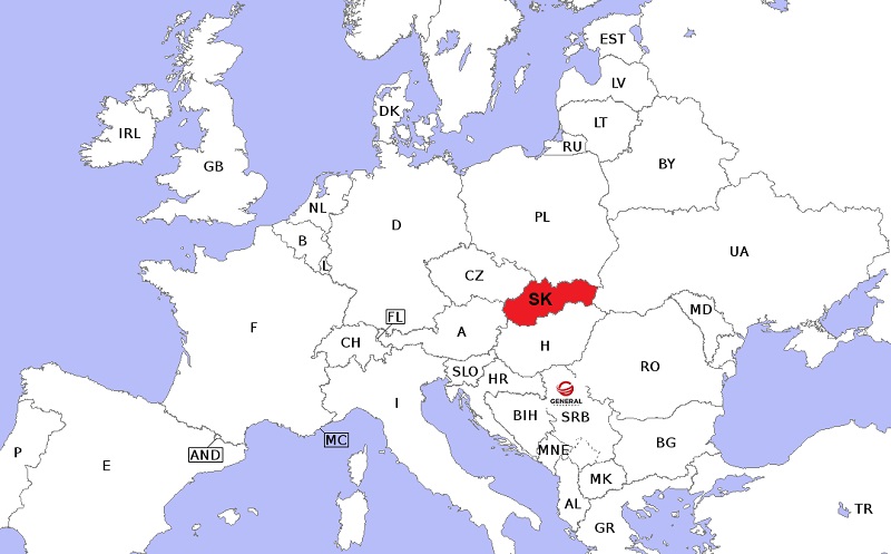 Transport robe za Slovačku